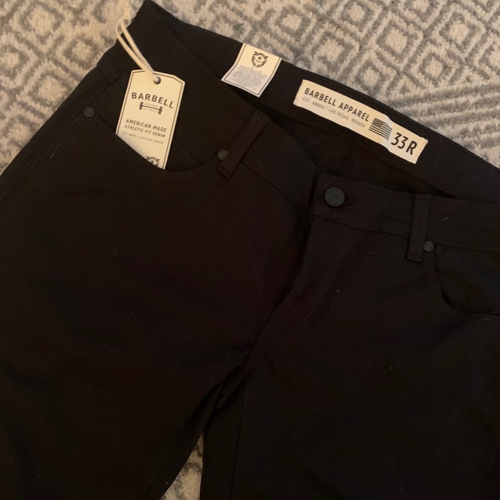 Barbell Apparel Black Denim Jeans (NWT)